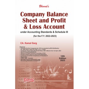 Bharat's Company Balance Sheet and Profit & Loss Account by CA. Kamal Garg [Edn. 2023]